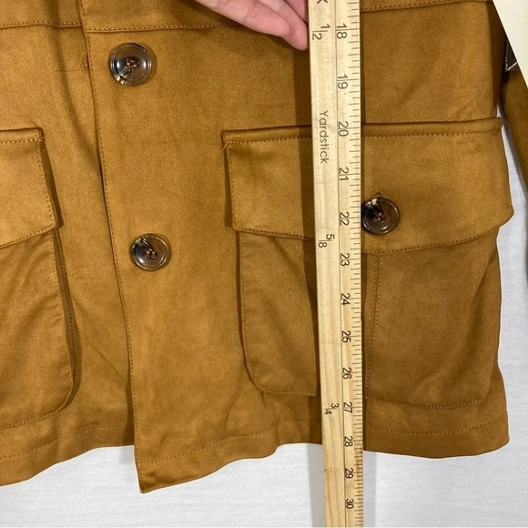 NEW Tularosa Zion Camel Faux Suede Shirt Jacket XS - Picture 10 of 14